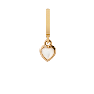 Christina Collect pearl heart gold plated silver pendant 